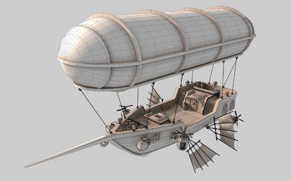 maya airship scarletts pride - Airship Scarletts Pride by Cr8g